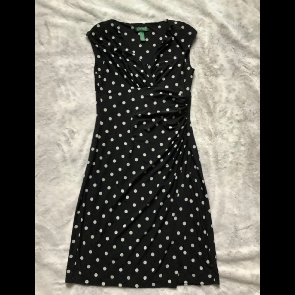LAUREN polka dot dress